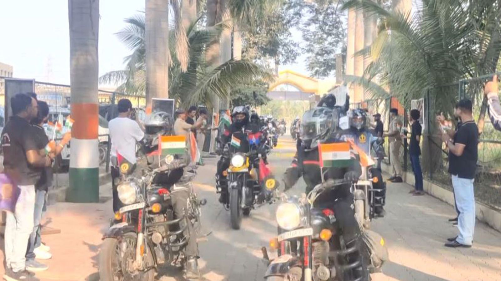 Gujarat: National Unity Rally featuring 150 motorcycles flagged off in Surat under anti-drug campaign