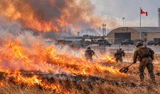 Strong winds fueled grass fire at Canadian military base that killed four