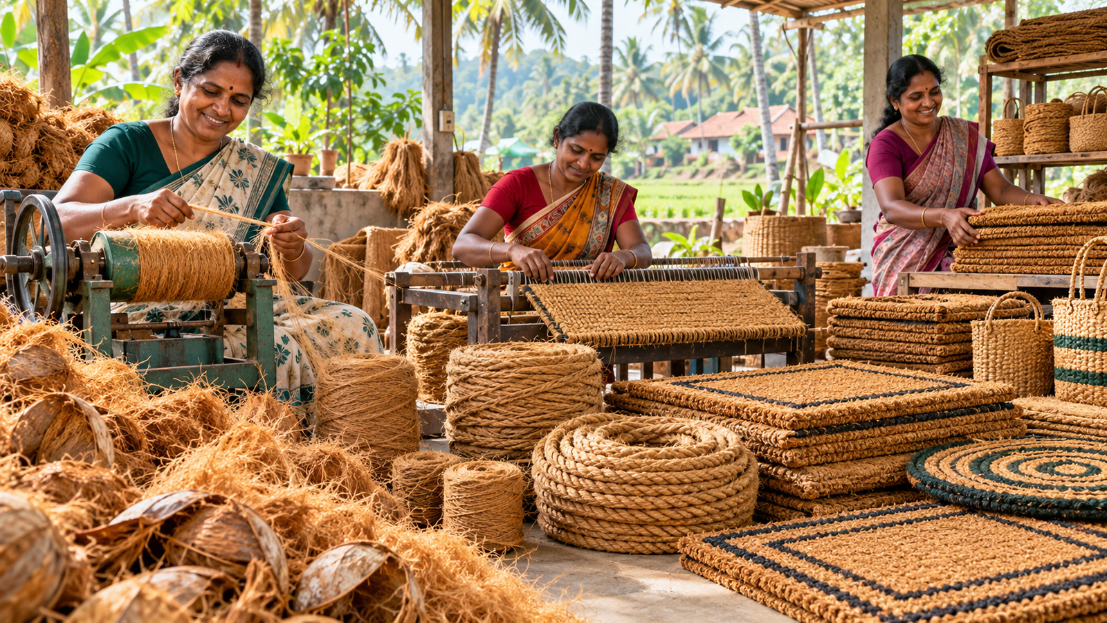 From coconut husks to enterprise: How India’s coir sector is creating rural livelihoods