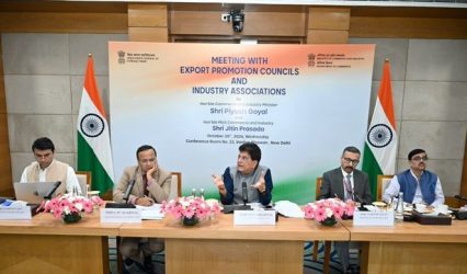 Piyush Goyal Calls for Export Diversification, Greater Competitiveness at Meeting with Export Promotion Councils