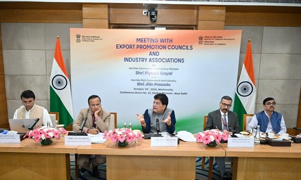 Piyush Goyal Calls for Export Diversification, Greater Competitiveness at Meeting with Export Promotion Councils