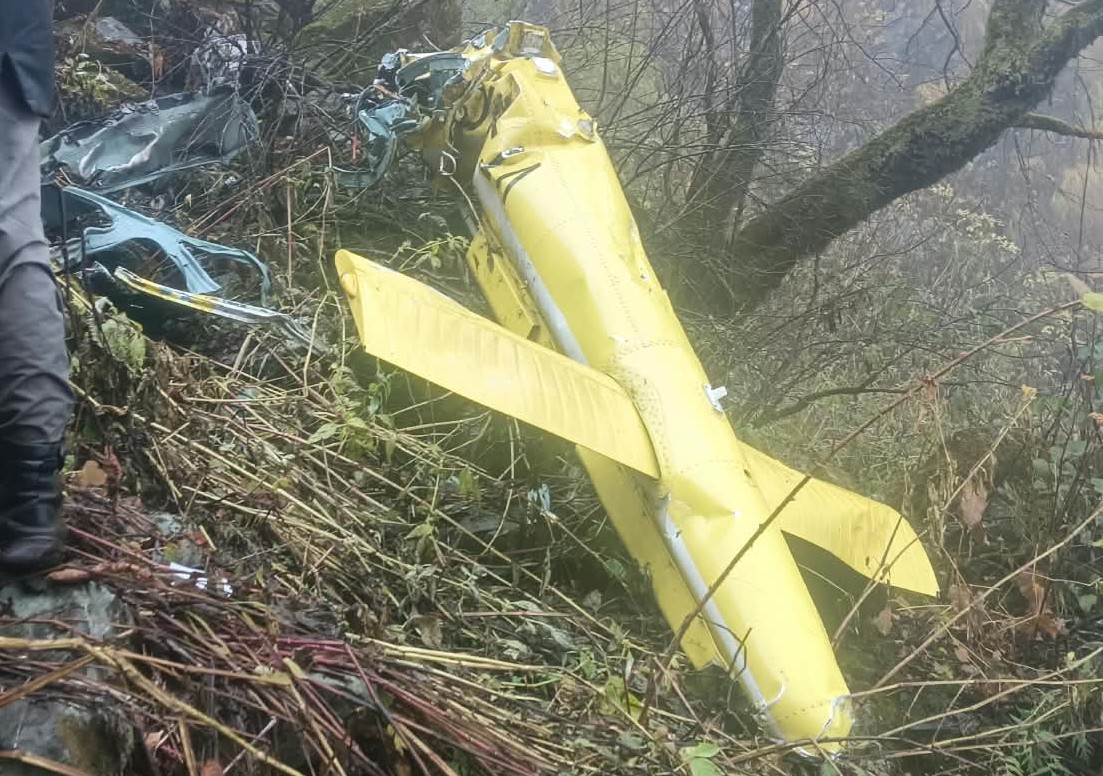Helicopter Crashes in Forest Area Near Joshimath in Uttarakhand