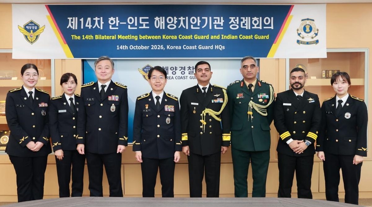 India, South Korea Coast Guards Hold 14th High-Level Meeting to Strengthen Maritime Cooperation
