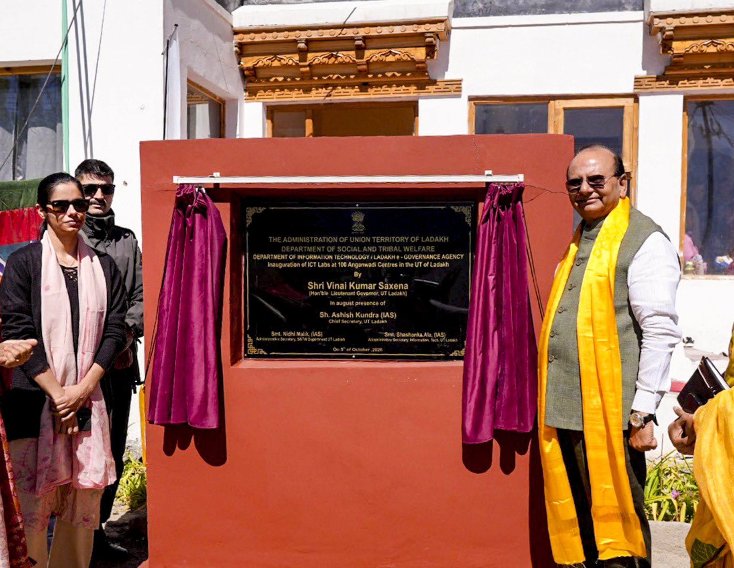 LG Saxena inaugurates 100 Saksham ICT Labs across Anganwadi centres in Ladakh