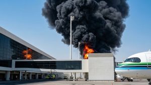 Skies over Saudi capital Riyadh largely empty after deadly Houthi strikes on airport